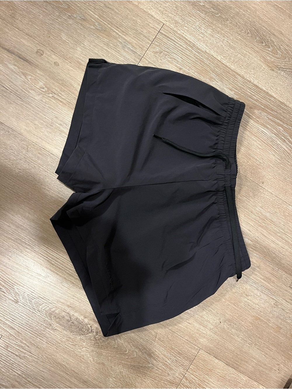 Outdoor Voices Black Athletic Shorts with Elastic Waist